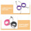 32Pièces Supports Ergonomiques En Silicone Multicolores Pour Ciseaux 6