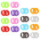 32Pièces Supports Ergonomiques En Silicone Multicolores Pour Ciseaux 11