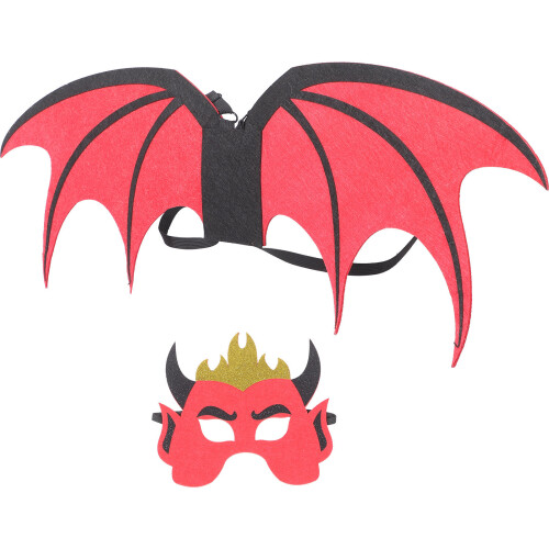 5Ensembles Accessoires Cosplay Diable Rouge En Non- Pour Carnaval 1