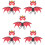 5Ensembles Accessoires Cosplay Diable Rouge En Non- Pour Carnaval 9