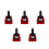 5Pièces Adaptateur 12V À 220V ABS Multi Usage USB 8