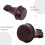 8Pièces Mute Trompette Marron ABS Durable Facile À Installer 4
