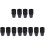 240Pcs Plastic Soilless Plant Net Cups Black Hydroponic Mesh Buckets 3