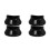 4Pièces Cache Pouce Saxophone Silicone Noir Support Stable Et Petit 6