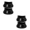 4Pièces Cache Pouce Saxophone Silicone Noir Support Stable Et Petit 8