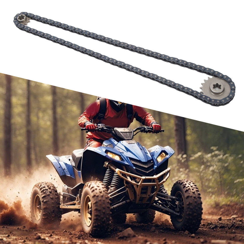Premium Steel T8f 20T 11T Chain & Sprocket Kit 116 Links For Karting & Off Road 7891386950996