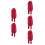 5Pièces Bonnet Long Satin Soie Pour Rouges Élégant 6