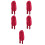 5Pièces Bonnet Long Satin Soie Pour Rouges Élégant 9