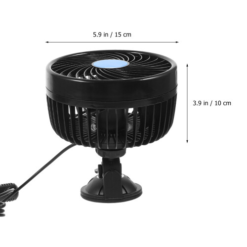 2Pièces Ventilateurs Auto Intérieur Pratiques Compacts Été 1