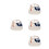 4Sets Lightweight White Ceramic Condiment Jars for Kitchen Use 6