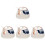 4Sets Lightweight White Ceramic Condiment Jars for Kitchen Use 9