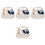 4Sets Lightweight White Ceramic Condiment Jars for Kitchen Use 10