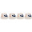 4Sets Lightweight White Ceramic Condiment Jars for Kitchen Use 11