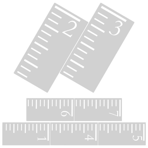 35Pièces Pochoir Règle Croissance Réutilisable 1