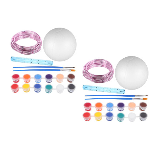2Ensembles Globe En Mousse Pour Projets Artistiques Enfants 1