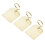 Sign Clips 3pcs Metal Rectangular For Shop Retail Use 10