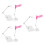 3Ensembles Support Figurine Plastique Coloré Pour Table Maison Stable 4