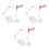 3Ensembles Support Figurine Plastique Coloré Pour Table Maison Stable 6