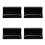 4Pièces Harmonica C 10 Trous Métal Noir Portable Pour Débutants 7