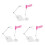 3Ensembles Support Figurine Plastique Coloré Pour Table Maison Stable 7