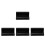4Pièces Harmonica C 10 Trous Métal Noir Portable Pour Débutants 10