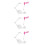 3Ensembles Support Figurine Plastique Coloré Pour Table Maison Stable 9