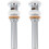 2Pcs Copper Sink Drain Plug Silver Slotted Push Button Waste Stopper 3