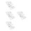 20Pièces Clips Fixation Ceinture Argent Sécurisés 6