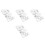 20Pièces Clips Fixation Ceinture Argent Sécurisés 7