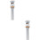 2Pcs Copper Sink Drain Plug Silver Slotted Push Button Waste Stopper 8