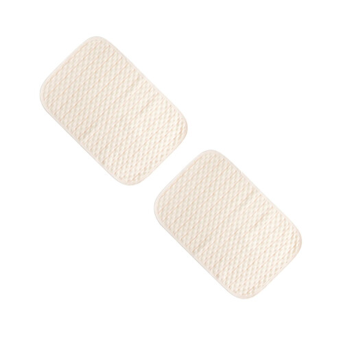 2Pièces Coussinet Étanche Bébé En Coton Coloré Beige Pour - 1
