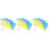 12Pièces Drapeaux Signal Main Assortis Bois+polyester Multiusages 5