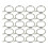 60Pcs Silver Curtain Rings Hook Easy Install Iron Hanging Rings 2
