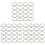 60Pcs Silver Curtain Rings Hook Easy Install Iron Hanging Rings 3