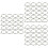 60Pcs Silver Curtain Rings Hook Easy Install Iron Hanging Rings 6