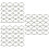 60Pcs Silver Curtain Rings Hook Easy Install Iron Hanging Rings 7
