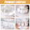 3Pcs White Coffee Cup Holder PP Kitchen Organizer 6