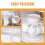 3Pcs White Coffee Cup Holder PP Kitchen Organizer 7
