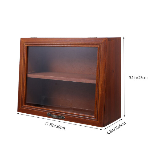 2Pcs Dark Red Storage Box Cup Holder and Sundries Organizer 1