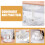 3Pcs White Coffee Cup Holder PP Kitchen Organizer 8