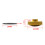 2Ensembles Caches Épaule Fourche Devant Aluminium Couleur Or 2