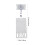 4Pcs Glitter Badge Holder Retractable Acrylic Clip 2
