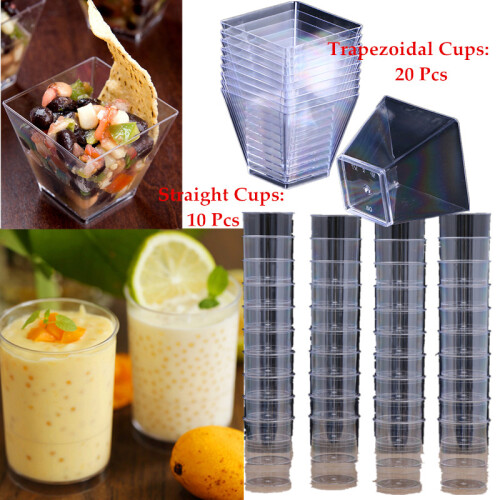 10Pcs Transparent Dessert Cups Mousse & Yogurt Storage 1