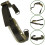2Pièces Sangles Mentonnières Casque Robustesse Confort Nylon Noir 11