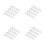 16Pcs White Plastic Adjustment Brackets for Multi-Angle Furniture Use 5