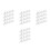16Pcs White Plastic Adjustment Brackets for Multi-Angle Furniture Use 9