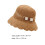 1Pc Khaki Children Straw Hat Lightweight Foldable Summer Sun Hat 2