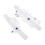 Bruids Elastische Jarretel Set Met Wit Kant En Blauwe Straalsteen 3