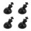 4Pcs Strong Mini Suction Cup Car Holder Black Plastic Mount 5