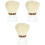 3Pièces Pinceaux Multi-Usage Beige En ABS Pour Et Ongles 5
